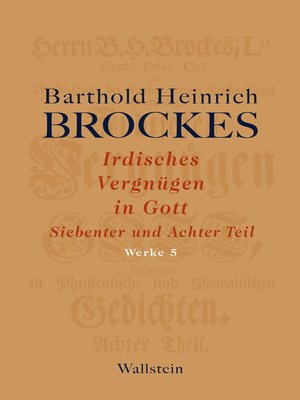 cover image of Irdisches Vergnügen in Gott